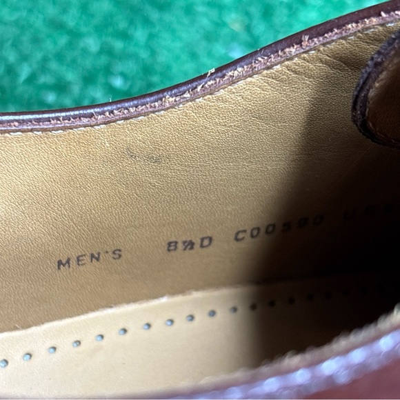 Cole Haan Men’s 8.5 Brown Patent Leather Split Toe Oxford Shoes - NEW - Picture 11 of 12